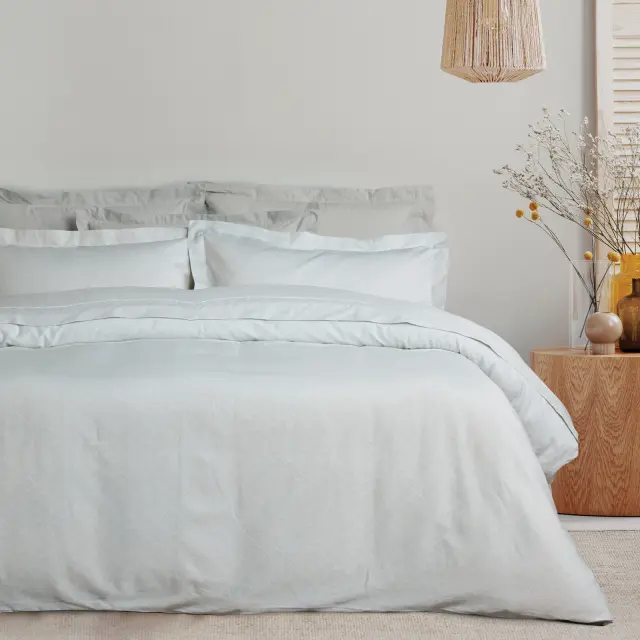 Σετ Σεντόνια 260x280 King Executive Das Home 1725 Grey Χωρίς Λάστιχο100% Βαμβακοσατέν