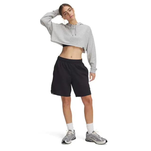 Under Armour Women's Icon Terry Long Short Μαύρο 1389632-001 (Under Armour) - XSmall 3