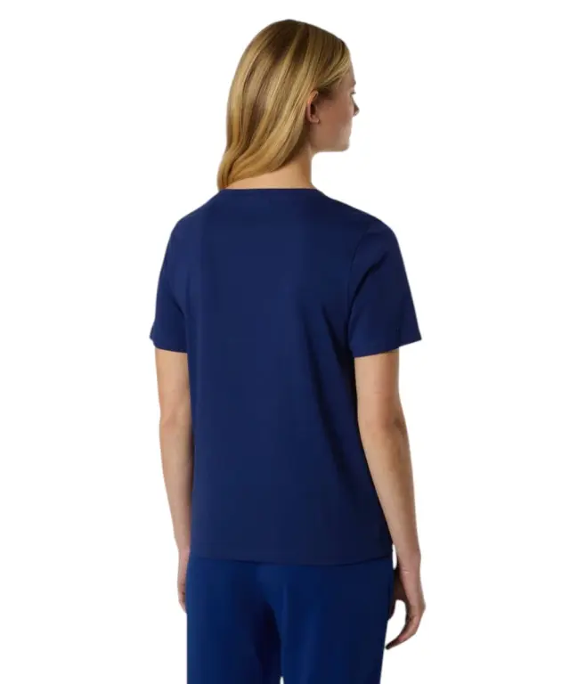 North Sails- Γυναικεία Κοντομάνικη Μπλούζα T-Shirt tonal logo 093524-000-0805 Μπλε 3