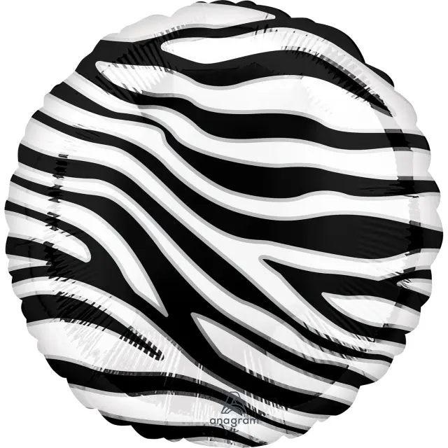Μπαλόνι Φοιλ 18 Zebra Print Animalz / 46 εκ Ζέβρα Animalier - Animal Print