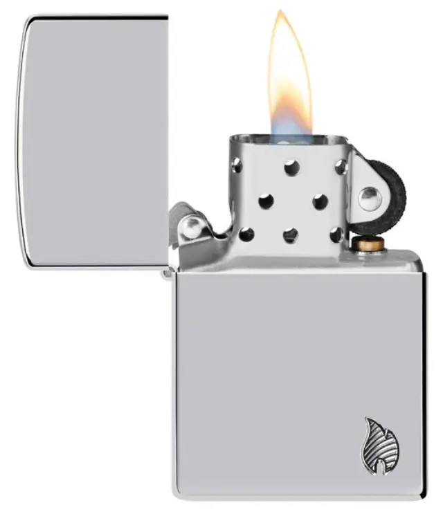 ZIPPO Αναπτήρας - Armor® High Polish Chrome Flame (46396) 2