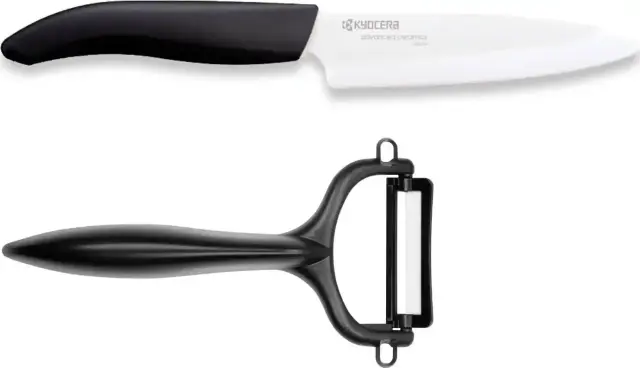 Kyocera Gen Starter Set Σετ Μαχαίρι Λαχανικών & Αποφλοιωτής Κεραμικό 11cm - Πράσινο
