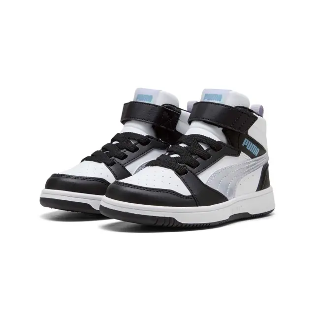 Puma Kids Rebound V6 Mid Space Belle AC+ (PS) Άσπρο - Ασημί 402770-02 (Puma) 3