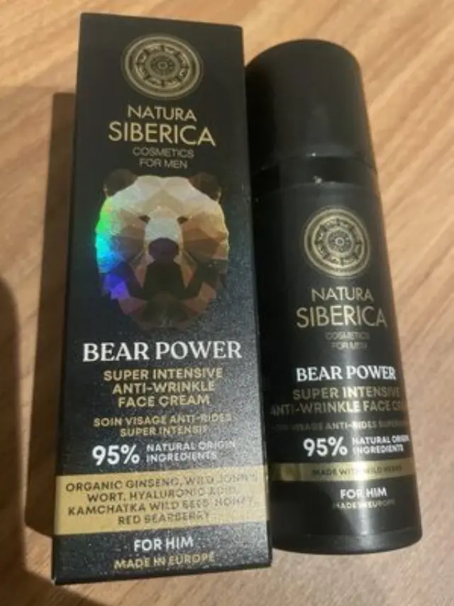 Natura Siberica – Men Bear Power intensive anti-wrinkle face cream, Σούπερ Εντατική Αντιρυτιδική κρέμα προσώπου, 50ml