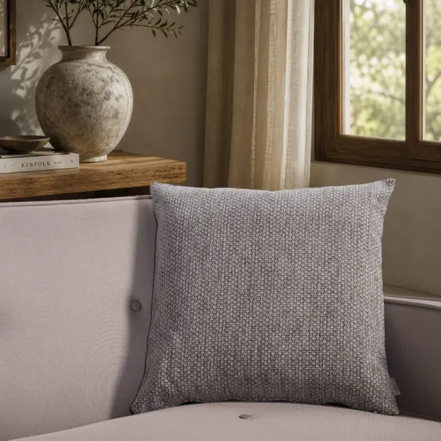Μαξιλαροθήκη Utah 11 Grey TEORAN 65x65cm δαπέδου με γέμιση