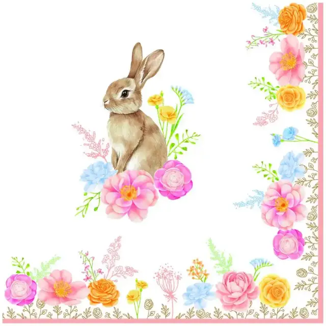 Easy Life Σετ 20 Τεμάχια Χαρτοπετσέτες Χάρτινες Jolie 33x33cm Πολύχρωμο