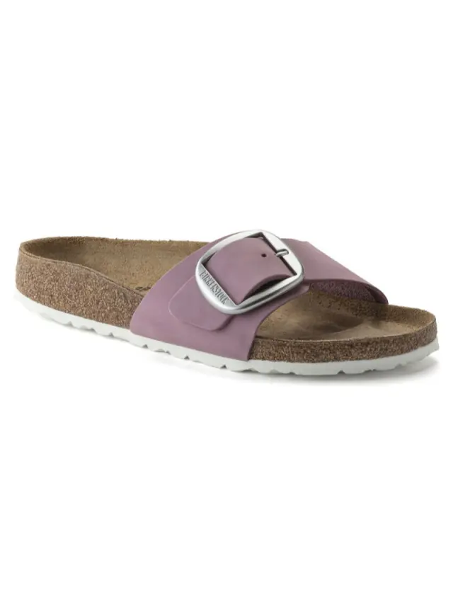 Birkenstock Πέδιλα Γυναικείο δέρμα Nubuck Ροζ BIR/MADRID BIG BUCKLE 1022055 ORCHID 2