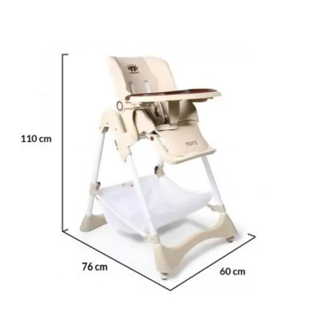 Cangaroo Moni Chocolate Beige Καρεκλάκι Φαγητού Πολυμορφικό 3
