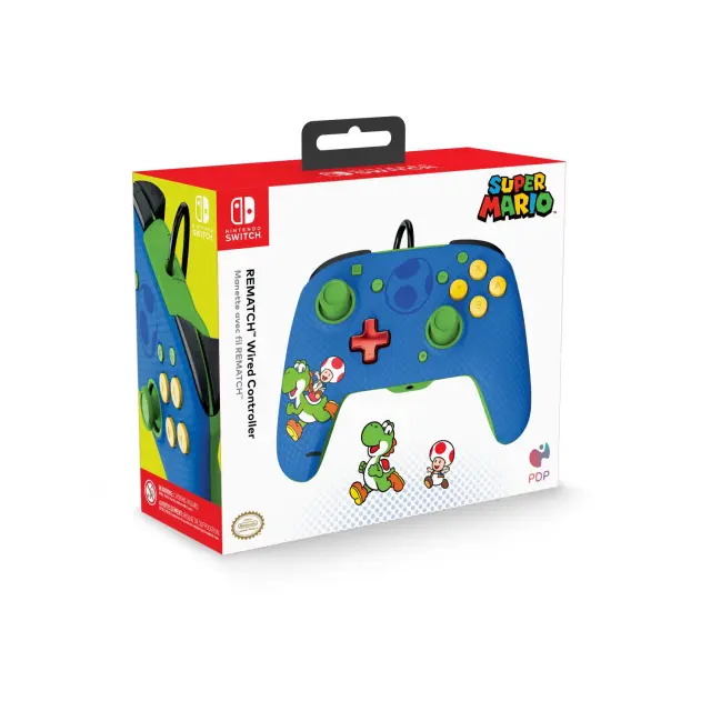 PDP - Wired Controller for Nintendo Switch and Pc Toad-Yoshi Rematch (500-134-YOSHI) 3