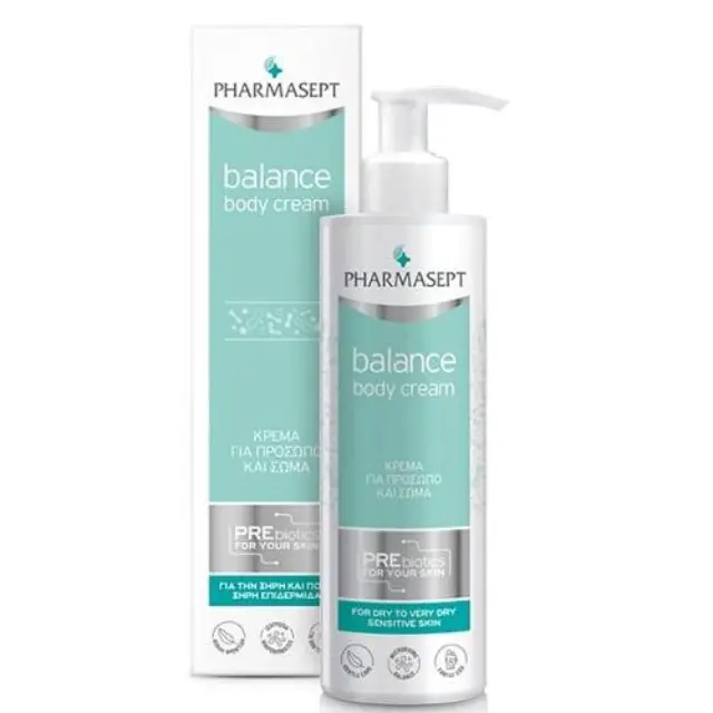 Pharmasept Balance Body Cream Κρέμα Καθημερινής Χρήσης για Πρόσωπο/Σώμα για Ξηρή/Ευαίσθητη Επιδερμίδα, 250ml