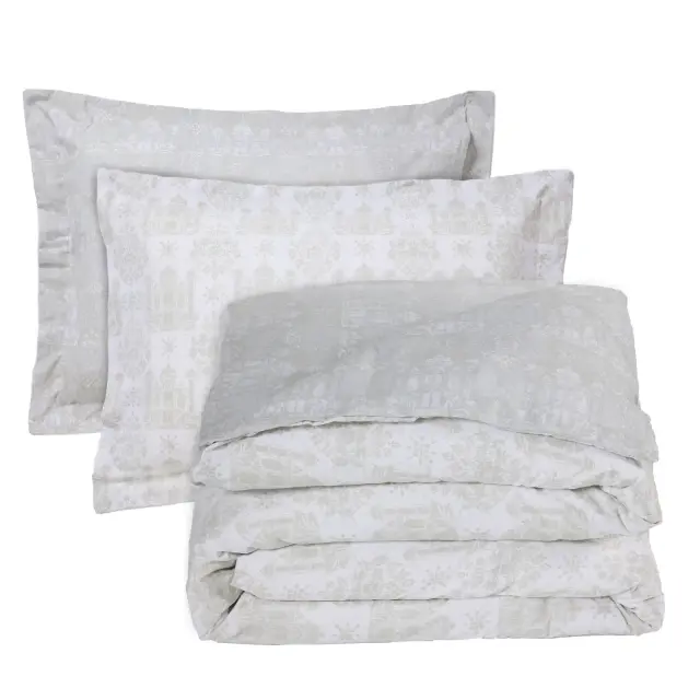 Das Home Σετ Σεντονια Μονα Happy 9673 Taupe - White Taupe - White 3