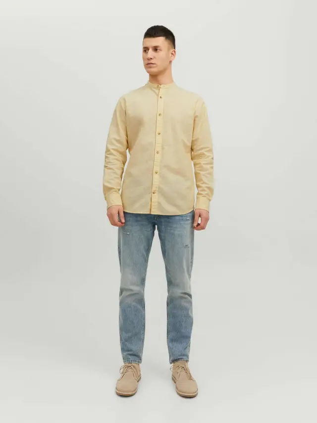 JJESUMMER BAND SHIRT L/S S22 NOOS Jojoba 2