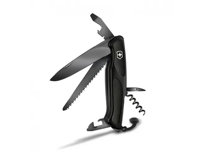 Ελβετικός Σουγιάς Victorinox Ranger 55 με 13 λειτουργίες και μήκος 13cm - Onyx Black0.9563.C31P 2