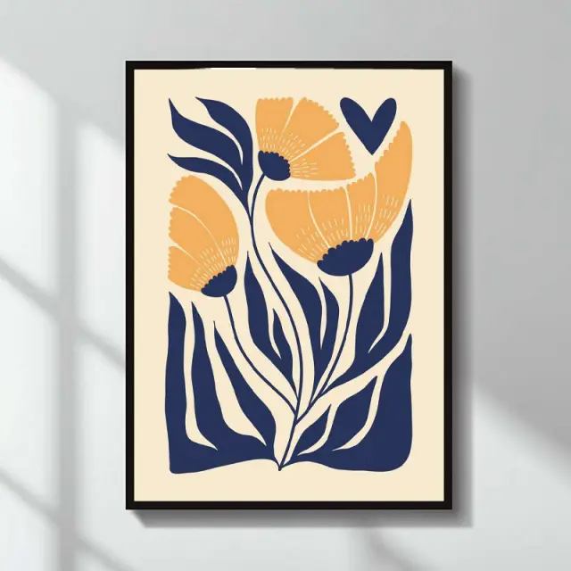 Πίνακας "Poppies" Megapap ψηφιακής εκτύπωσης 50x70εκ.