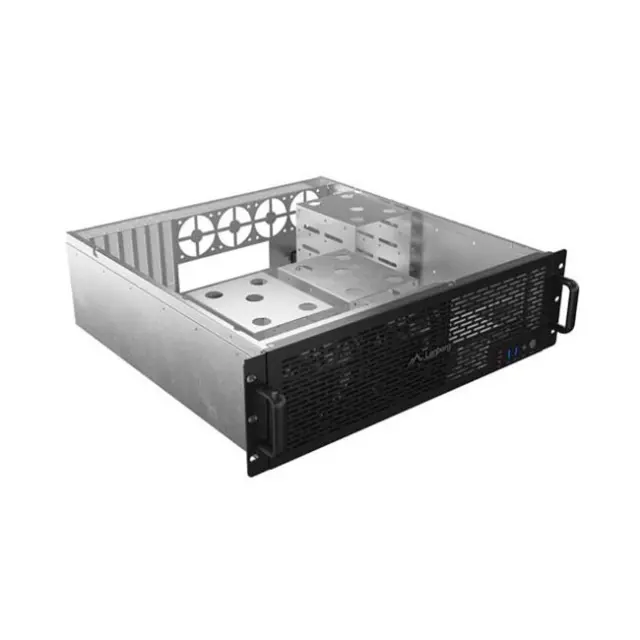 Lanberg Rackmount Server Chassis ATX 450/12 19" 3U (SC01-4503-10B) 2