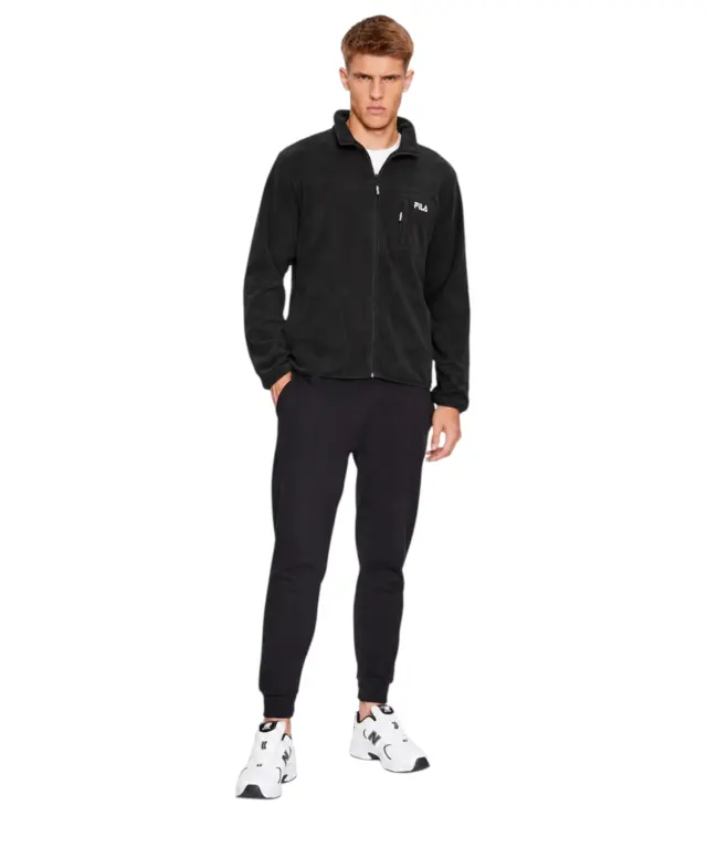 Fila - Ανδρική Ζακέτα Fleece FAM0457-80010 Μαύρο - S 3
