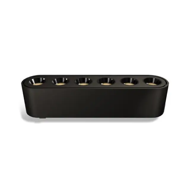 ΦΩΤΙΣΤΙΚΟ ΜΑΥΡΟ ΜΑΓΝΗΤΙΚΗΣ ΡΑΓΑΣ 6W 3CCT 114.5x25x27.5mm 36⁰ Μαύρο