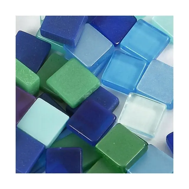 Βιτρώ γυαλάκια μίνι, 5x5mm, blue-green harmony 25g 2