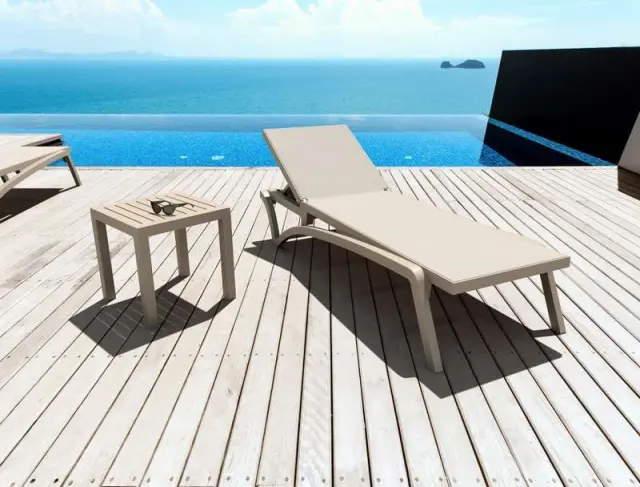 Τραπέζι OCEAN Dove Grey PP 45x45x45cm 3