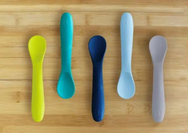 Bbluv Spoon Σετ Κουτάλια Σιλικόνης Σιέλ 2