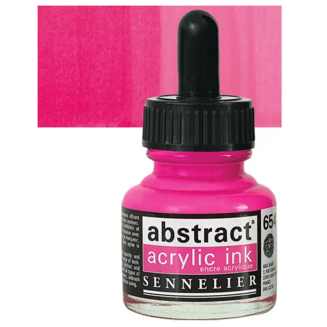 Sennelier Abstract Ακρυλικό Μελάνι 654 Fluo Pink - 30ml