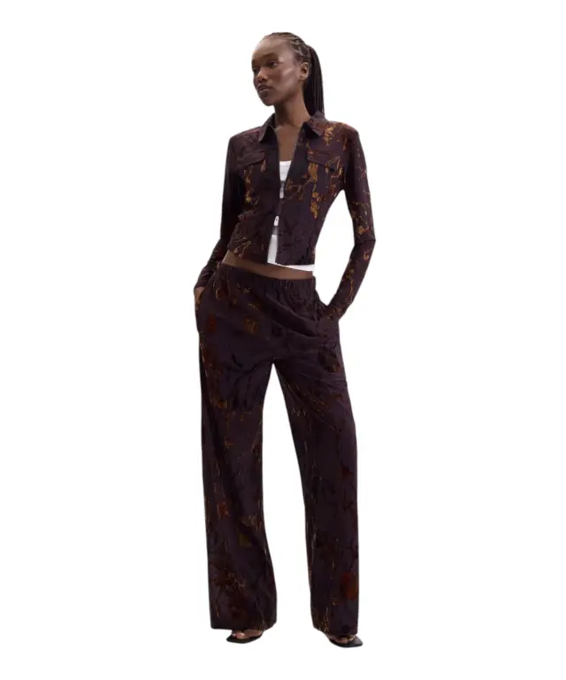 Desigual - Γυναικείο Παντελόνι Bucarest 26WWPK03-6000 Καφέ