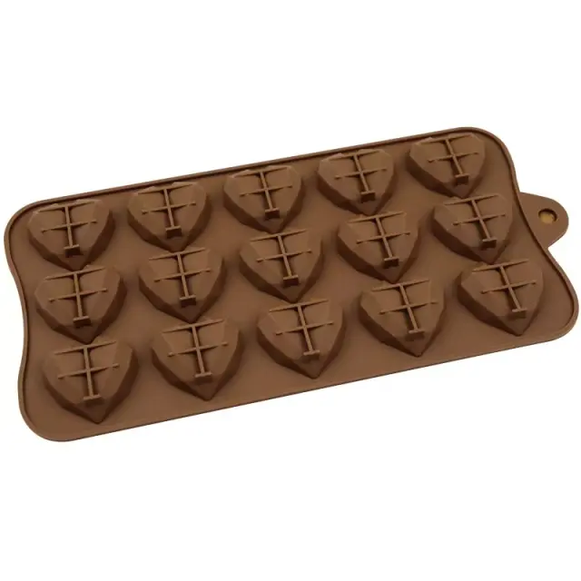Καλούπι σιλικόνης, Καρδιές melts, 21x11cm 2