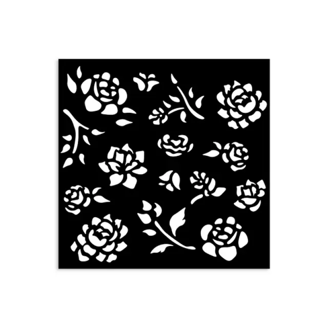 Thick Stencil 12x12cm, Stamperia,Timeless, Mini flowers