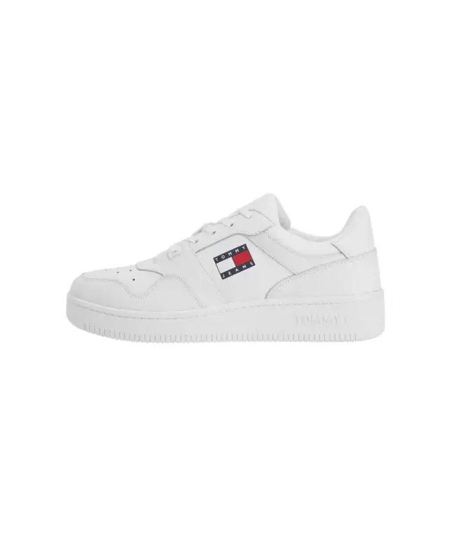 Tommy Hilfiger - Ανδρικά Sneakers Retro Basket EM0EM00955-YBR Λευκό - 40