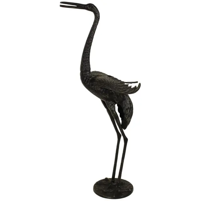 Διακοσμητικό Γερανός Μαύρο Αλουμίνιο 26x26x85cm