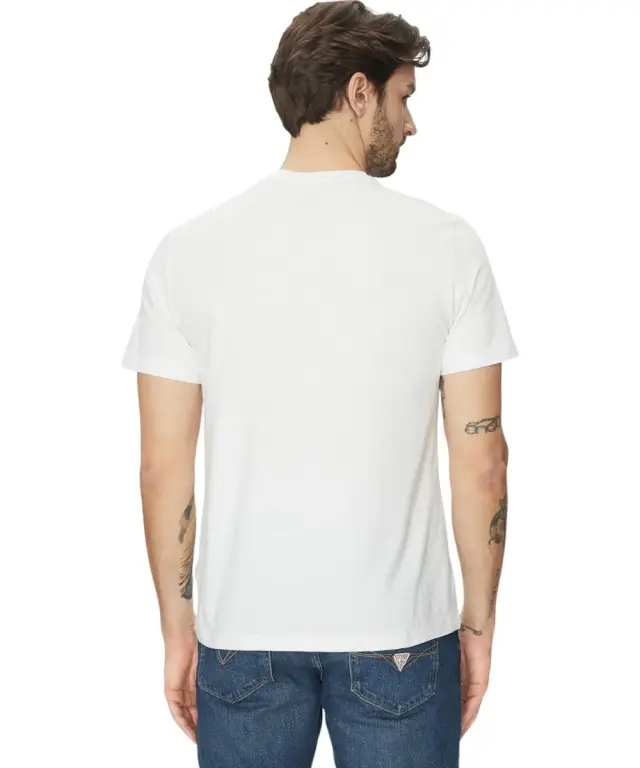 Guess - Ανδρικό T-shirt Regular Fit M5GI55K8FQ4-G011 Λευκό - XL 3