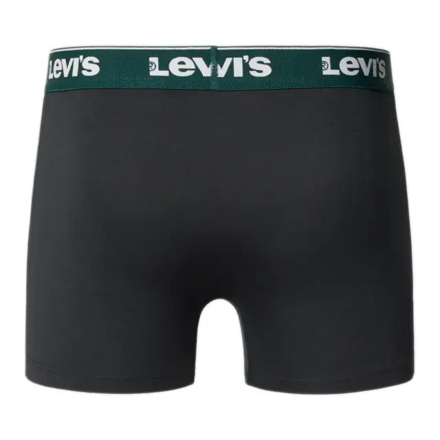 Levi's Ανδρικό Boxer Repeat Logo Brief - Τριπλό Πακέτο, Χρώμα Black-Green Combo 3