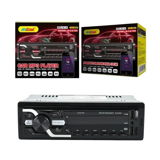 Andowl Ηχοσύστημα Αυτοκινήτου 1DIN (Bluetooth/USB/WiFi/GPS) Q-CA100 - Car MP3 player 075508