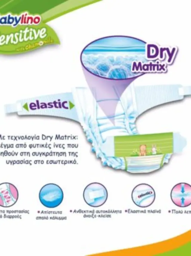 Babylino Sensitive With Chamomile Πάνες με Αυτοκόλλητο No. 7 για 15+kg 38τμχ 3