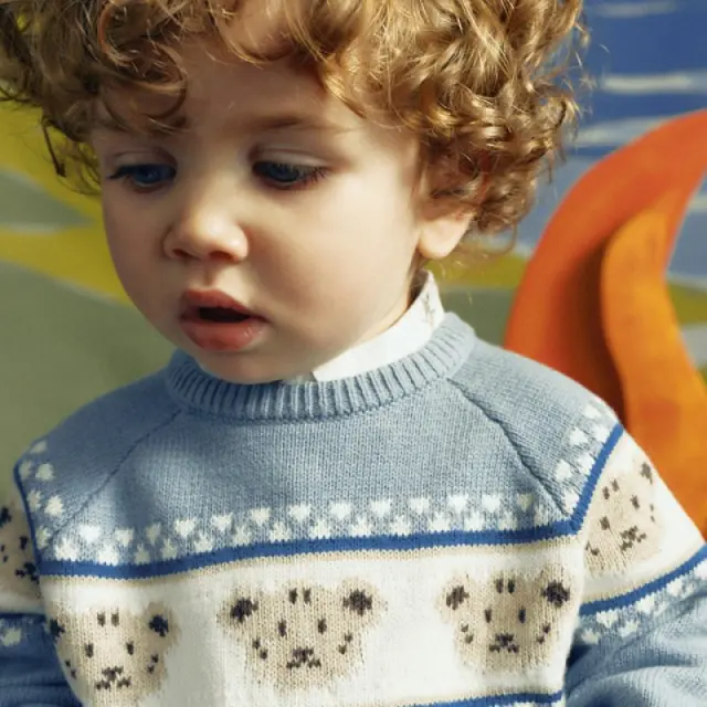 Baby 6 μηνών έως 4 ετών Ζέρσεϋ αρκουδάκια μπλε ανοιχτό