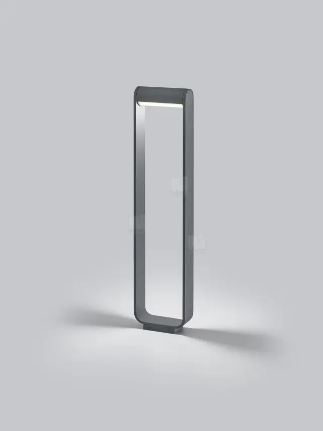 LUZ44 Bollard Φωτιστικό LED Εξωτερικού Χώρου IP54 Graphite με Περιστρεφόμενη Κεφαλή Ανθρακί 2