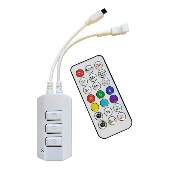 REMOTR CONTROL+CONTROLLER 24V RGB 10M DIGITAL STRIPS WITH MUSIC / 24VRGBDGC