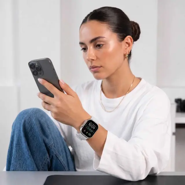Tech-protect Silicone Line Apple Watch 8 / 9 / 10 / 11 / 12 / Se / Ultra (44 / 45 / 46 / 49 Mm) Lunar Grey 3