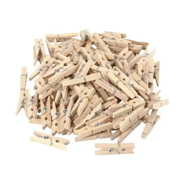 Μανταλάκια ξύλινα 3cm, 100τεμ 2