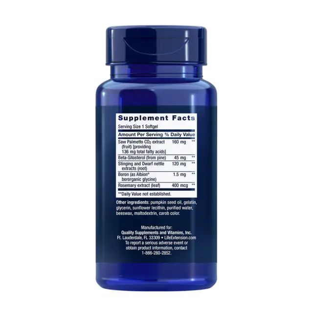 Life Extension PalmettoGuard Saw Palmetto, Nettle Root and Beta-Sitosterol 2