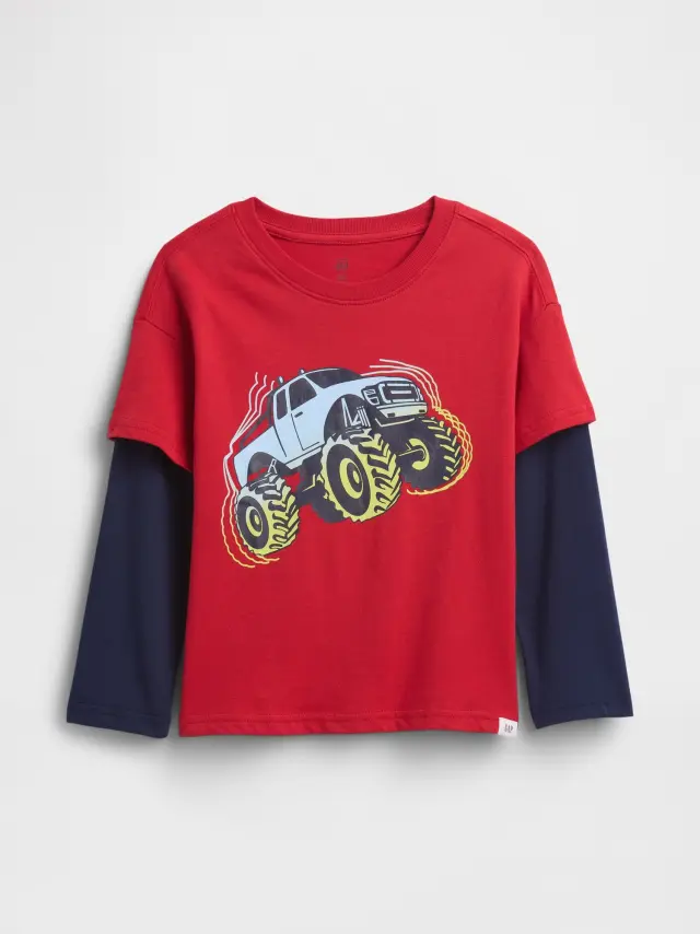 babyGap Graphic Μπλούζα MODERN RED 2