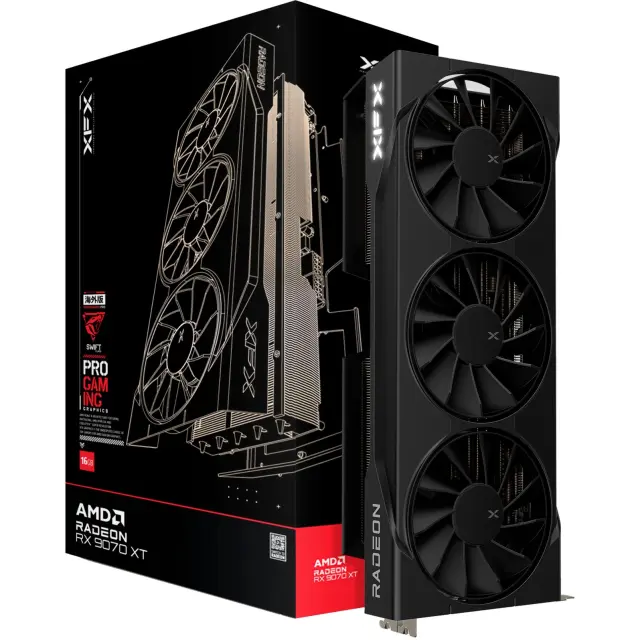 XFX Radeon RX 9070 XT Swift (black, RDNA4, GDDR6, 3x DisplayPort, 1x HDMI 2.1)