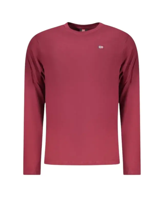 Norway Nautical School - Ανδρικό T-shirt Μακρυμάνικο 856072-MERLOT Μπορντό