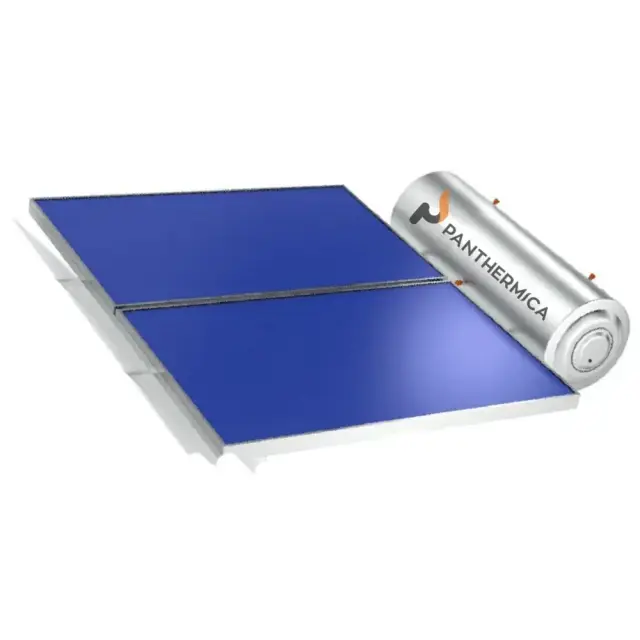 Panthermica Ηλιακός Θερμοσίφωνας 160lt, Επιλεκτικός 3,0τμ, INOX Κάλυμμα, Διπλής Ενέργειας – Κεραμοσκεπή