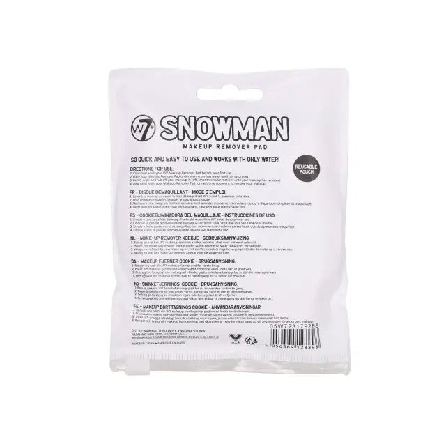 Snowman Makeup Remover Cookie W7 2