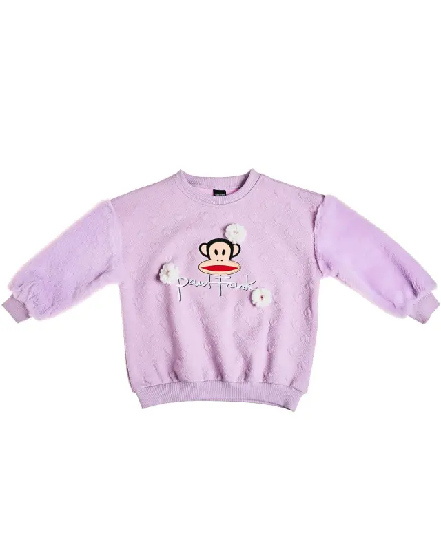 Σετ φούτερ Paul Frank με χνουδωτά μανίκια 2