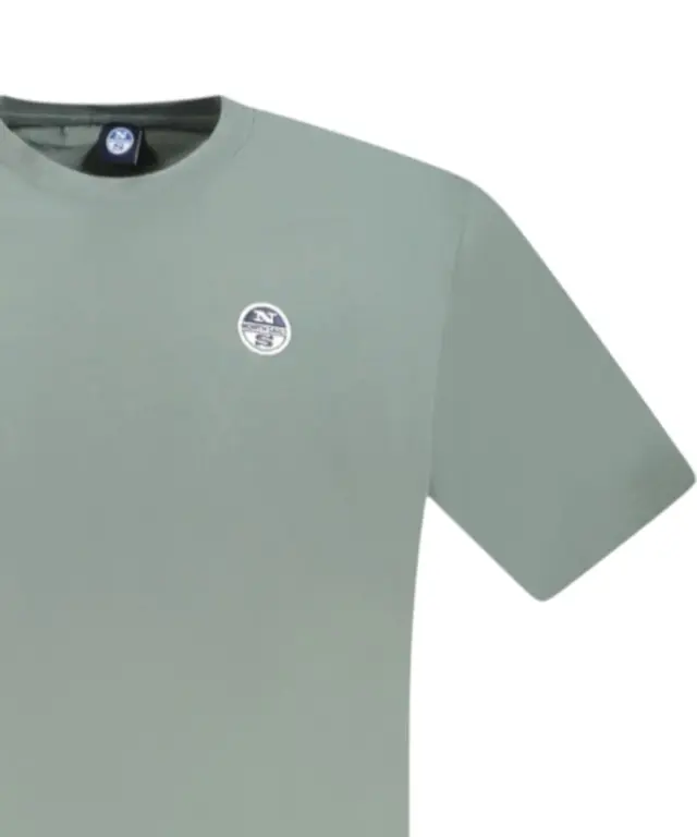 North Sails- Ανδρικό Κοντομάνικο Basic T-Shirt 996016-000-0419 Πράσινο 3
