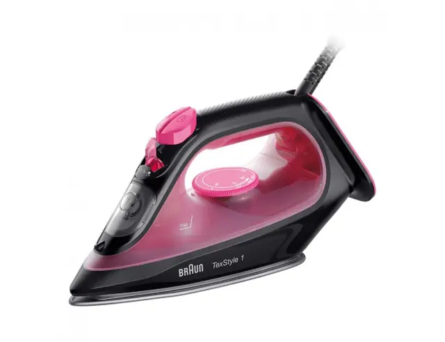 Σίδερο ατμού Braun TexStyle 1 SI1070PU με ισχύ 2000W και χωρητικότητα νερού 220ml - Black/PurpleSI1070.PU