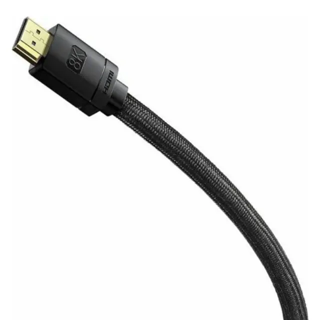 Baseus HDMI 2.1 Ultra High Speed 48Gbps 4K 120Hz HDR VRR Braided Cable HDMI male - HDMI male 2m Μαύρο CAKGQ-K01 2