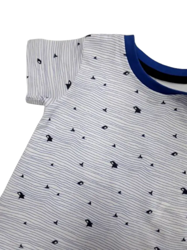 T-shirt Μπλουζάκι Baby Boy Dolphin Venere Grey Blue 8010656 - 12 M (80cm) 3